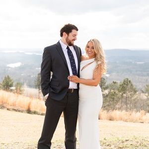 Aidan Mattox one shoulder gown